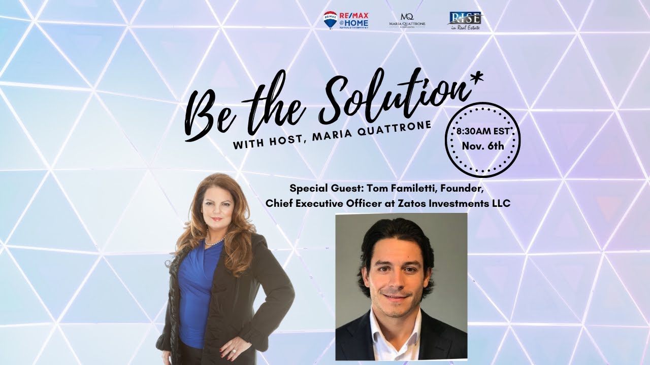 Read more about the article Tom Familetti on Be the Solution live with Host, Maria Quattrone