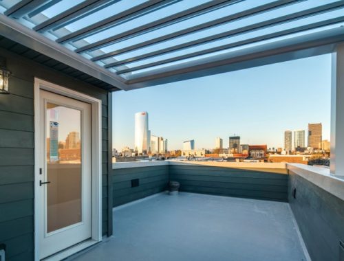 rooftop pergola in