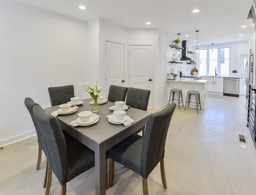 dining table prepared