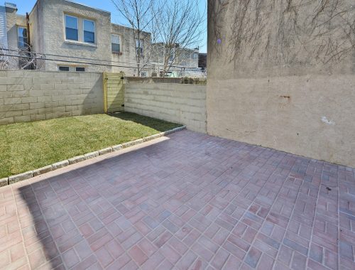 backyard area sunrise