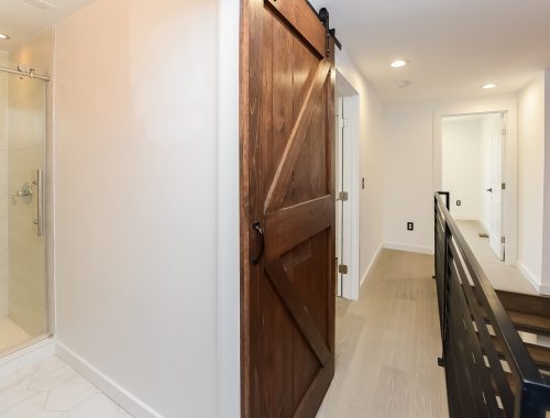 stair bathroom wooden