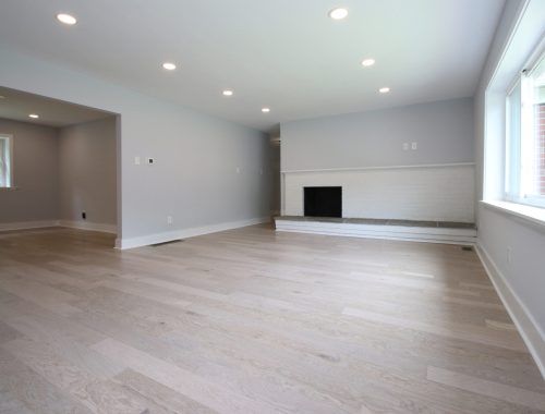 balcony area fireplace